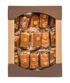 Boîte de gâteau aux carottes sans gluten et lactose 30 unités Boîte de gâteau aux carottes sans gluten et lactose 30 unités