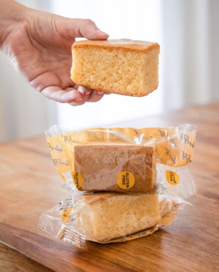 Gluten free, lactose free cocoa and chocolate chips sponge cake 350 g.
