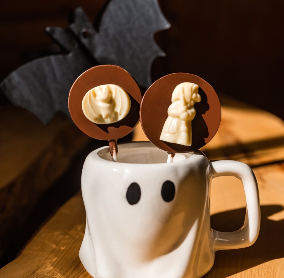 Piruleta de Chocolate Murciélago Halloween Piruleta de Chocolate Murciélago Halloween
