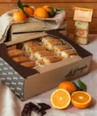 Boîte de gâteau à l’orange et pépites de chocolat sans sucres, sans gluten et sans lactose, 30 pcs Boîte de gâteau à l’orange et pépites de chocolat sans sucres, sans gluten et sans lactose, 30 pcs