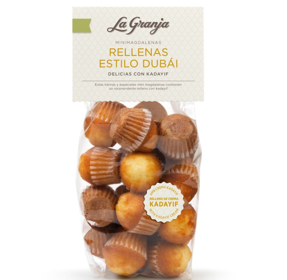 Mini madeleine au pistache style Dubaï