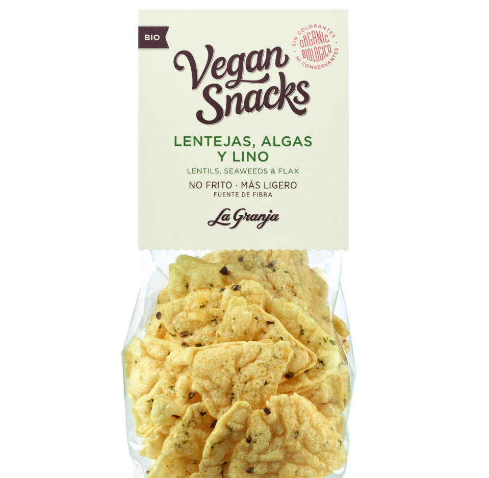 Vegan Snacks lentilles, algues et lin