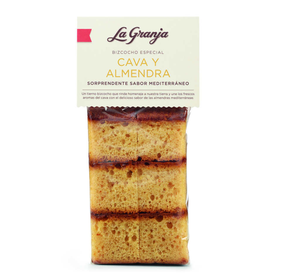 Special Cava and almond sponge cake