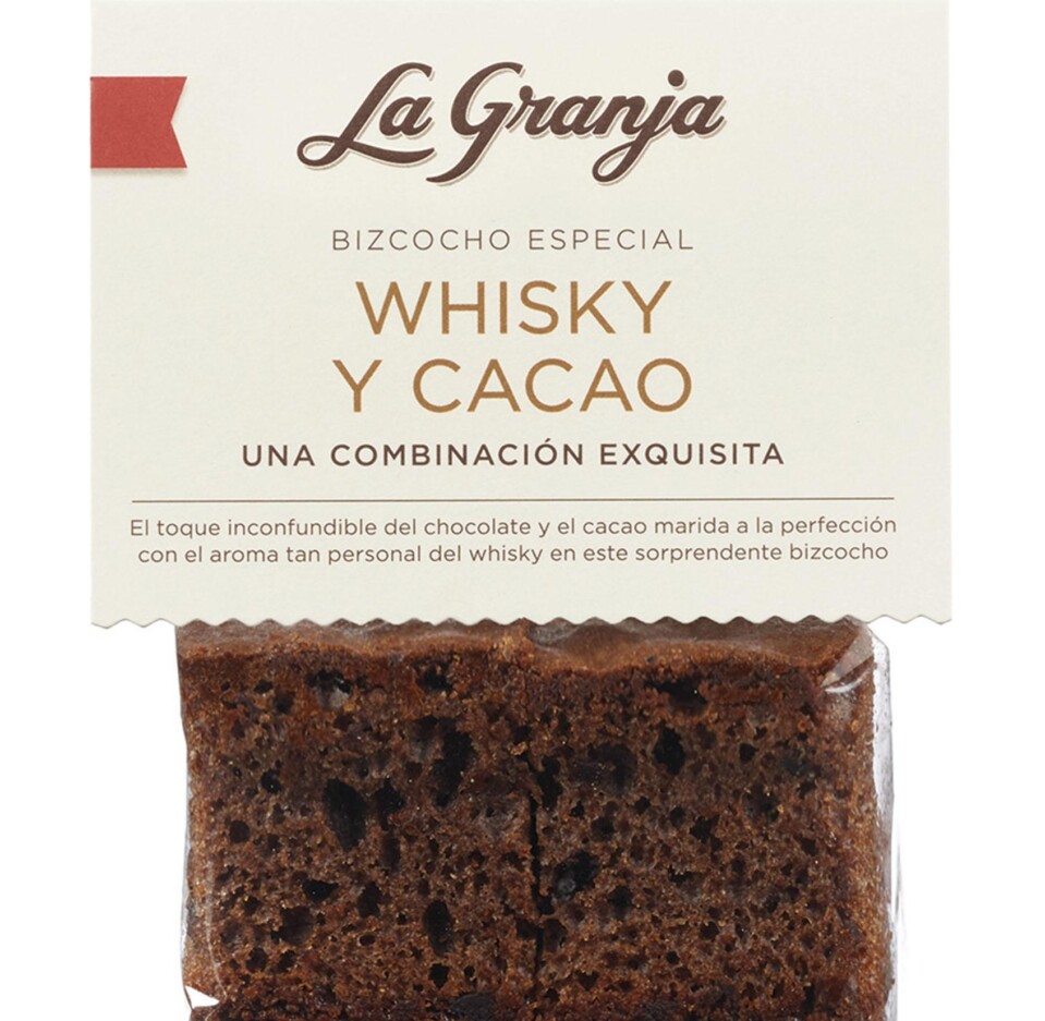 Special Whisky and cocoa sponge cake