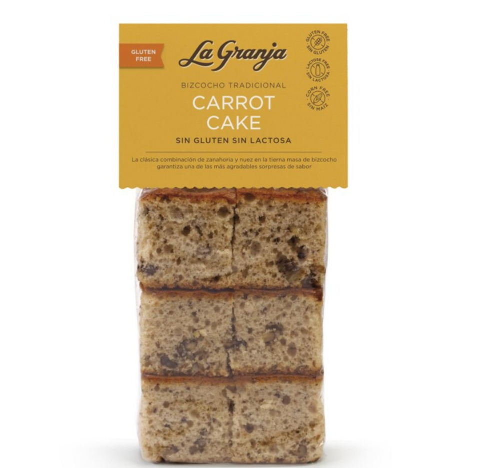 Pa de pessic carrot cake sense gluten i sense lactosa 230 gr.