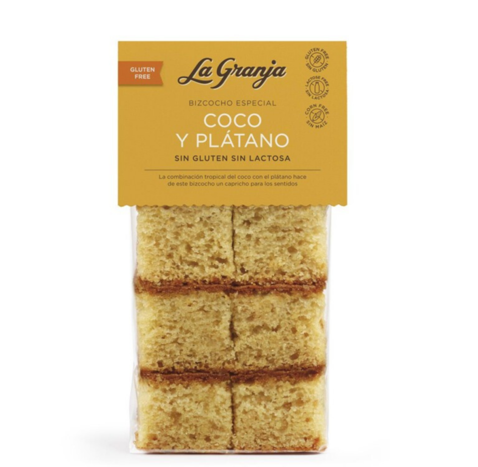 Pa de pessic tradicional plàtan i coco sense gluten i sense lactosa 230 gr. Pa de pessic tradicional plàtan i coco sense gluten i sense lactosa 230 gr.