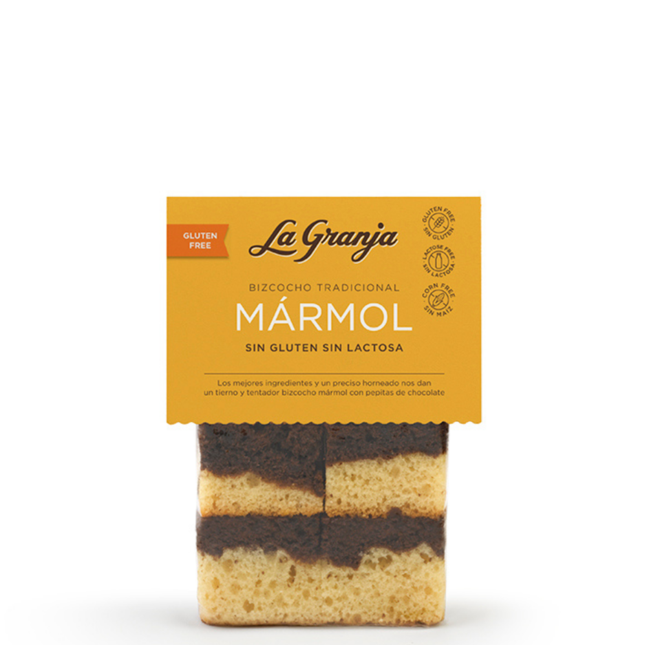 Gâteau marbré traditionnel sans gluten ni lactose 230 g.