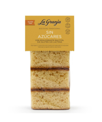 Pa de pessic tradicional sense gluten, lactosa i sense sucres amb edulcorant maltitol 230 gr.