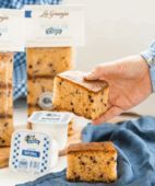 La Fageda traditional yogurt sponge cake with chocolate chips
