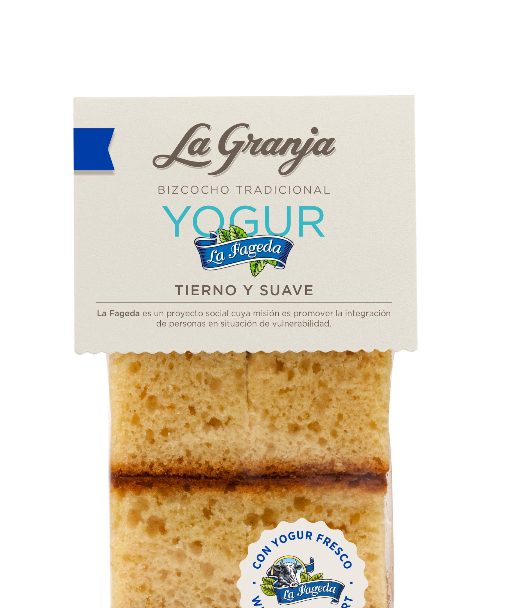 La Fageda traditional yogurt sponge cake