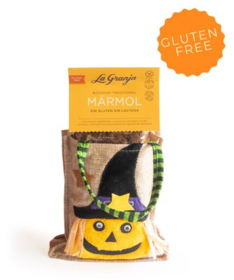 Sac cadeau Sorcière d’Halloween avec gâteau en marbre