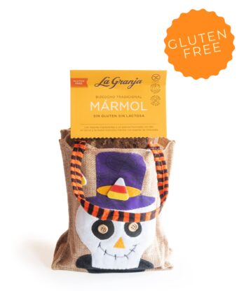 Sac cadeau Sorcière d’Halloween avec gâteau en marbre