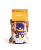 Sac cadeau de Crâne d’Halloween avec gâteau en marbre