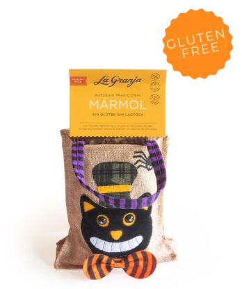 Sac cadeau Sorcière d’Halloween avec gâteau en marbre