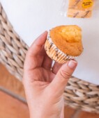 Muffins sans sucre aux fibres avec édulcorant au maltitol, sans gluten et sans lactose