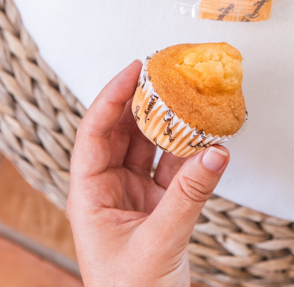 Muffins sans sucre aux fibres avec édulcorant au maltitol, sans gluten et sans lactose