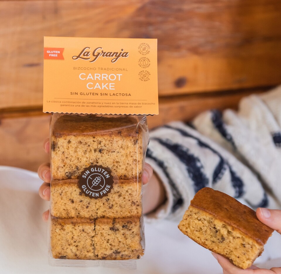 Pa de pessic carrot cake sense gluten i sense lactosa 350 gr.
