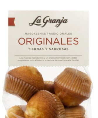 Mini magdalenas bombón sin gluten y sin lactosa