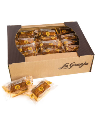 Box of gluten free and lactose free tiramisú sponge cake Novell 30uds
