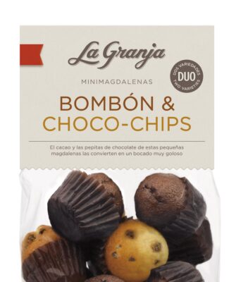 Mini magdalenas duo bombón y choco chips