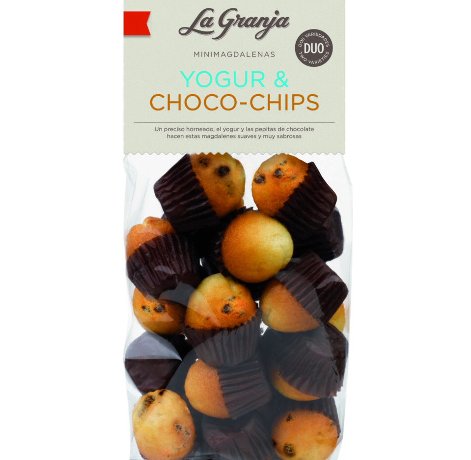 Mini-muffins en duo yaourt et chips de chocolat