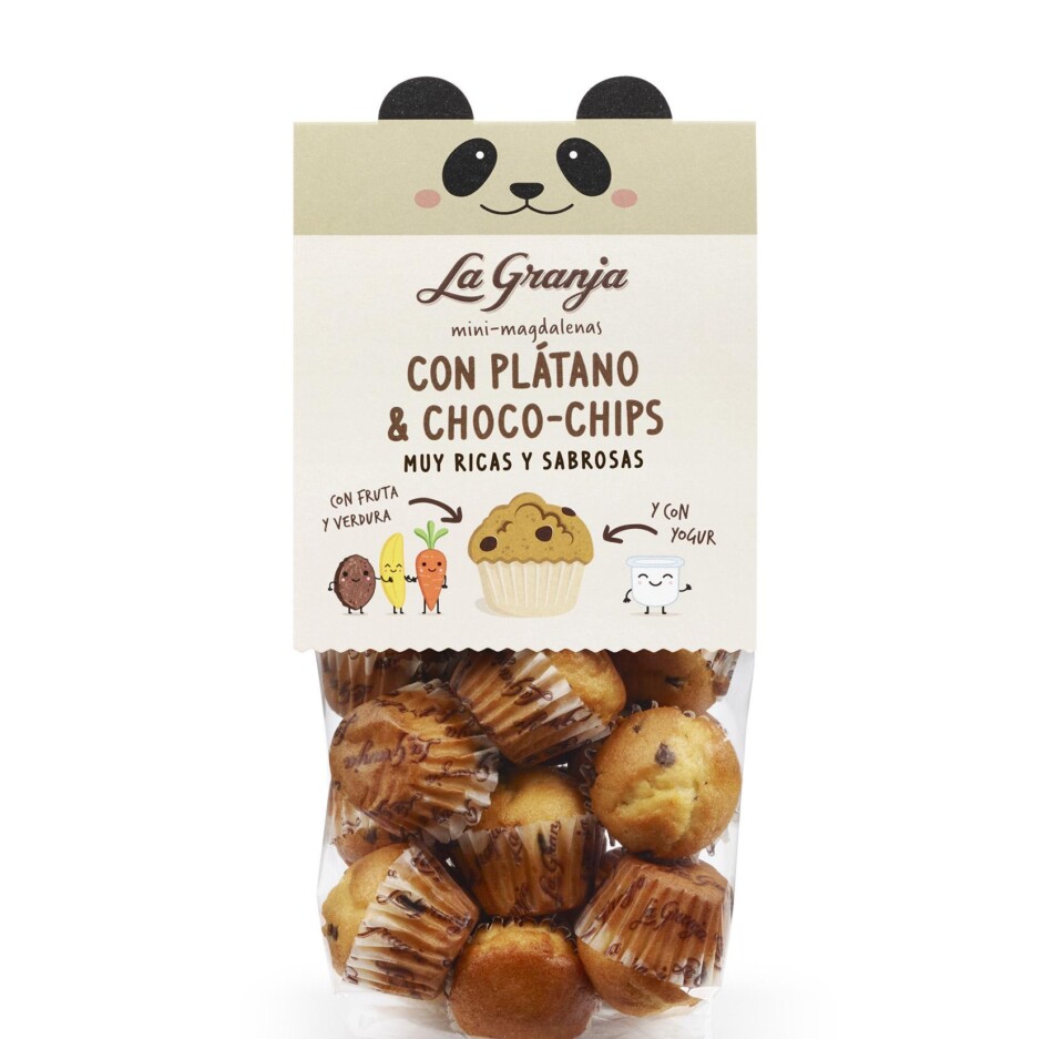 Mini-muffins avec banane et chips de chocolat