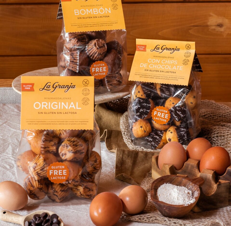 Mini-magdalenes xoco-xips sense gluten i sense lactosa