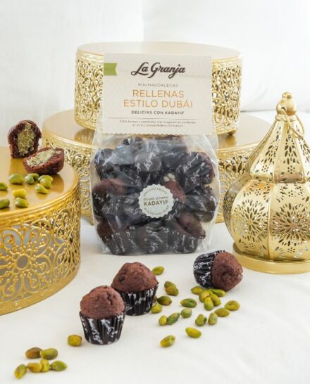 Mini Dubai bombon chocolate fairy cakes