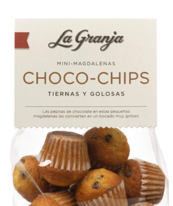 Mini magdalenas choco chips