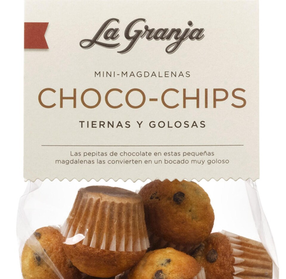 Mini magdalenas choco chips