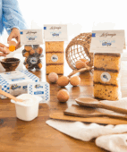 Boîte traditionnelle de gâteau au yaourt La Fageda avec pépites de chocolat 30uds Boîte traditionnelle de gâteau au yaourt La Fageda avec pépites de chocolat 30uds