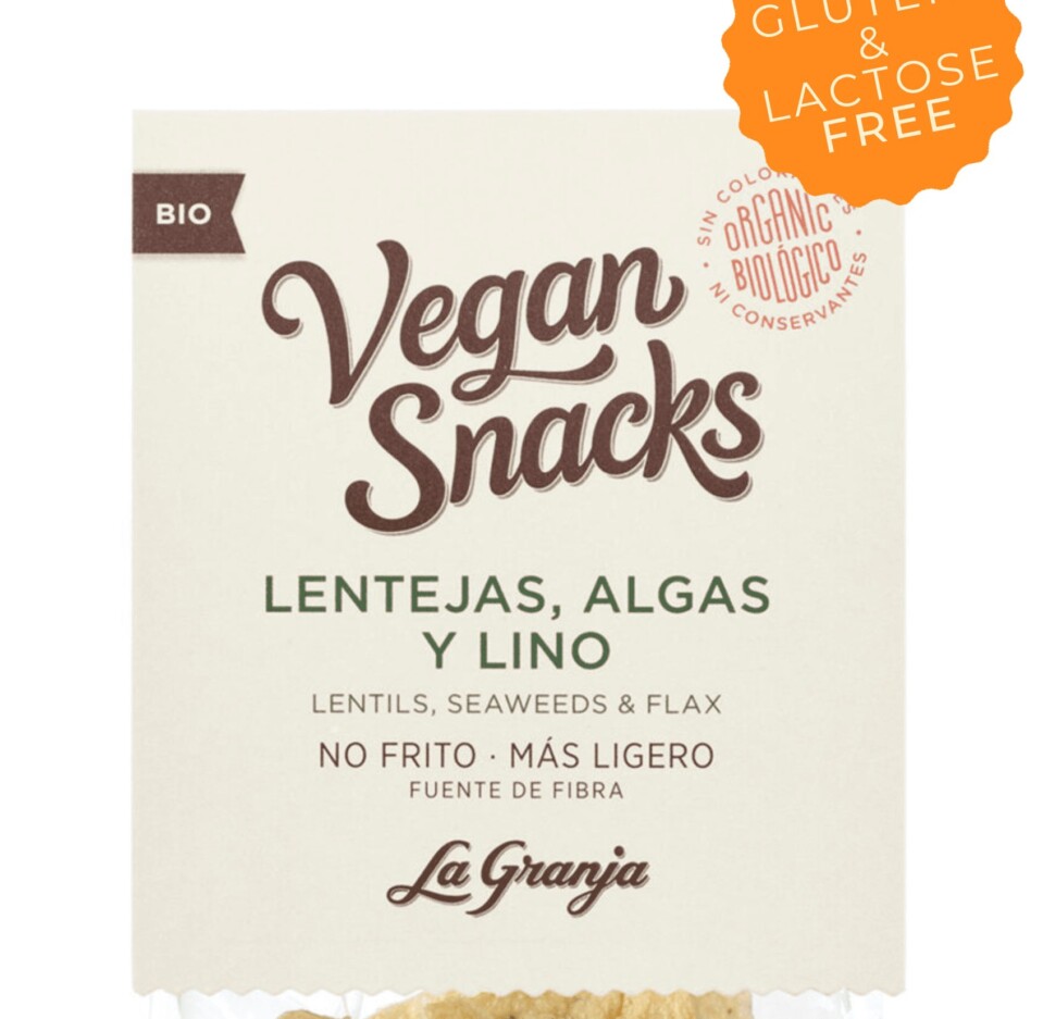 Vegan snacks llentia, algues i lli Vegan snacks llentia, algues i lli
