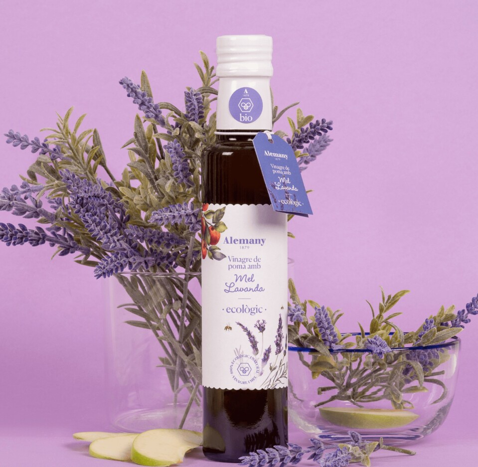 Vinagre de poma ecològic amb mel de lavanda Vinagre de poma ecològic amb mel de lavanda
