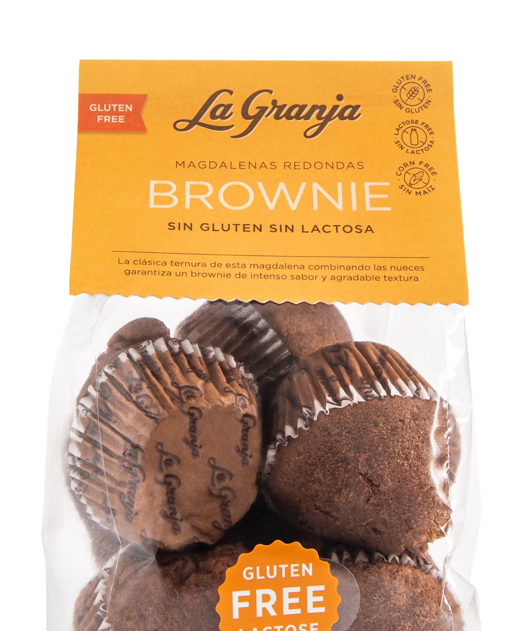 Magdalenas Brownie sin gluten y sin lactosa