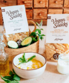Vegan snacks llentia, 3 quinoes i lli Vegan snacks llentia, 3 quinoes i lli