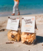 Vegan snacks llentia, 3 quinoes i lli Vegan snacks llentia, 3 quinoes i lli