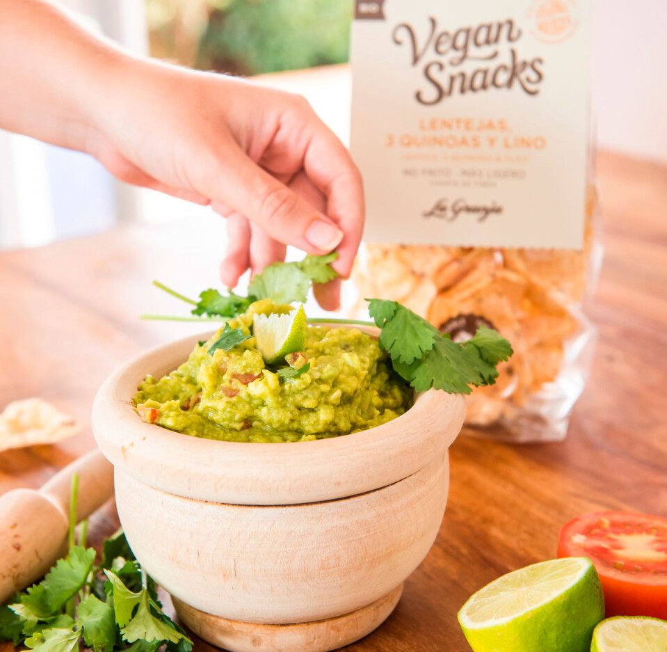 Vegan snacks llentia, 3 quinoes i lli Vegan snacks llentia, 3 quinoes i lli