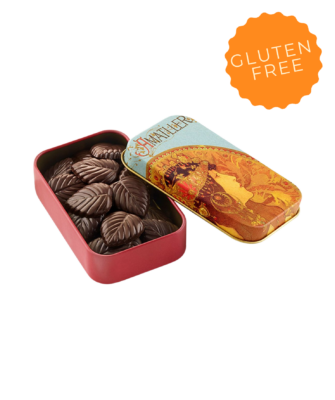 Can of assorted chocolates Hello Winter