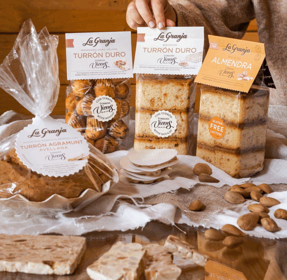 Torrons Vicens mini-muffins croquants au nougat dur