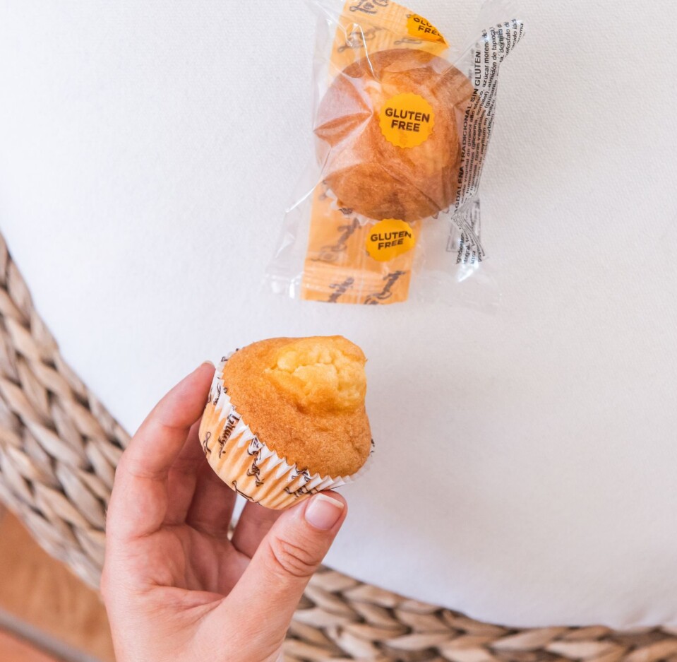Boîte de muffins traditionnels sans gluten et sans lactose, 30 pièces Boîte de muffins traditionnels sans gluten et sans lactose, 30 pièces