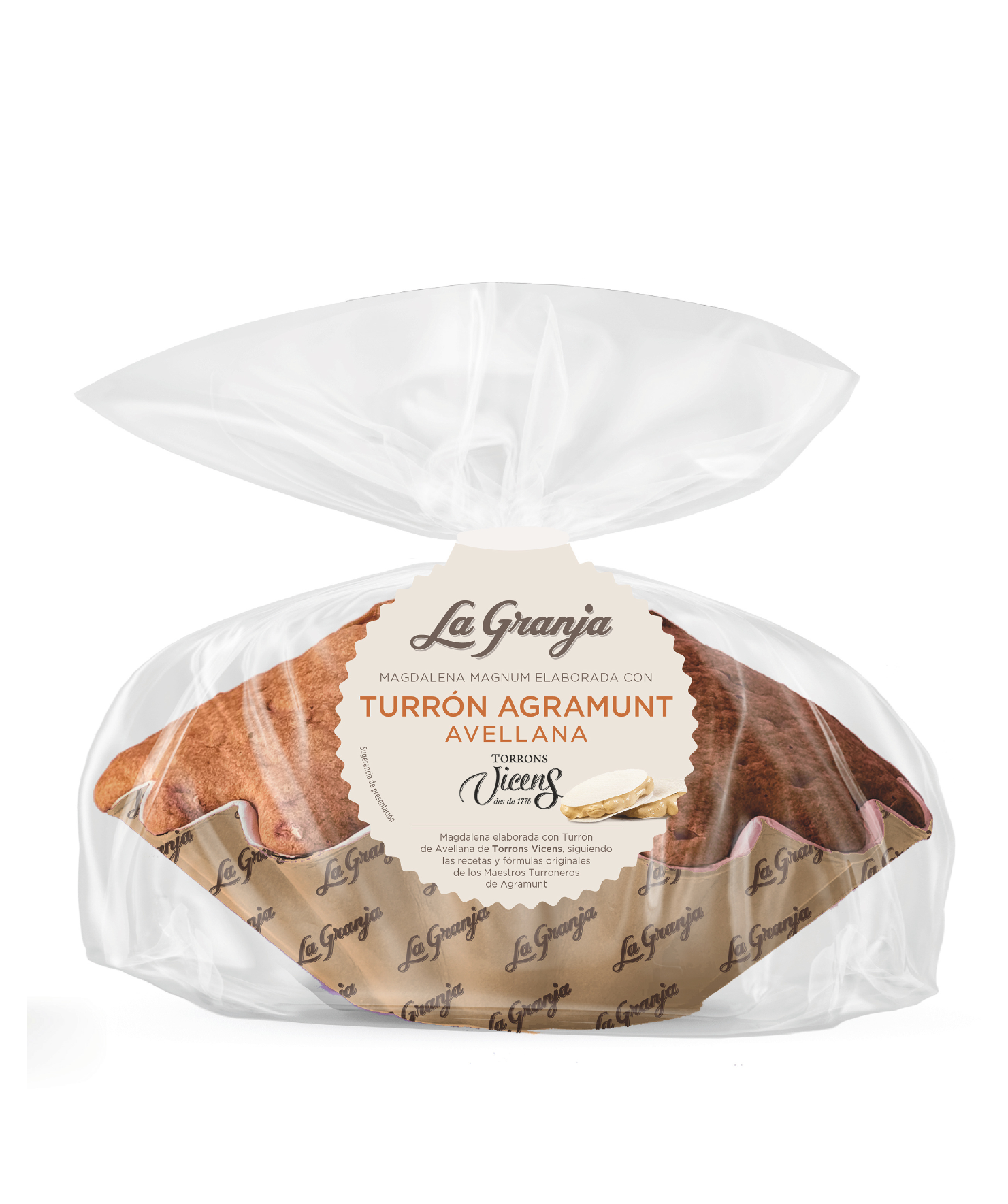 Magdalena Magnum de turron d'Agramunt de avellana Torrons Vicens