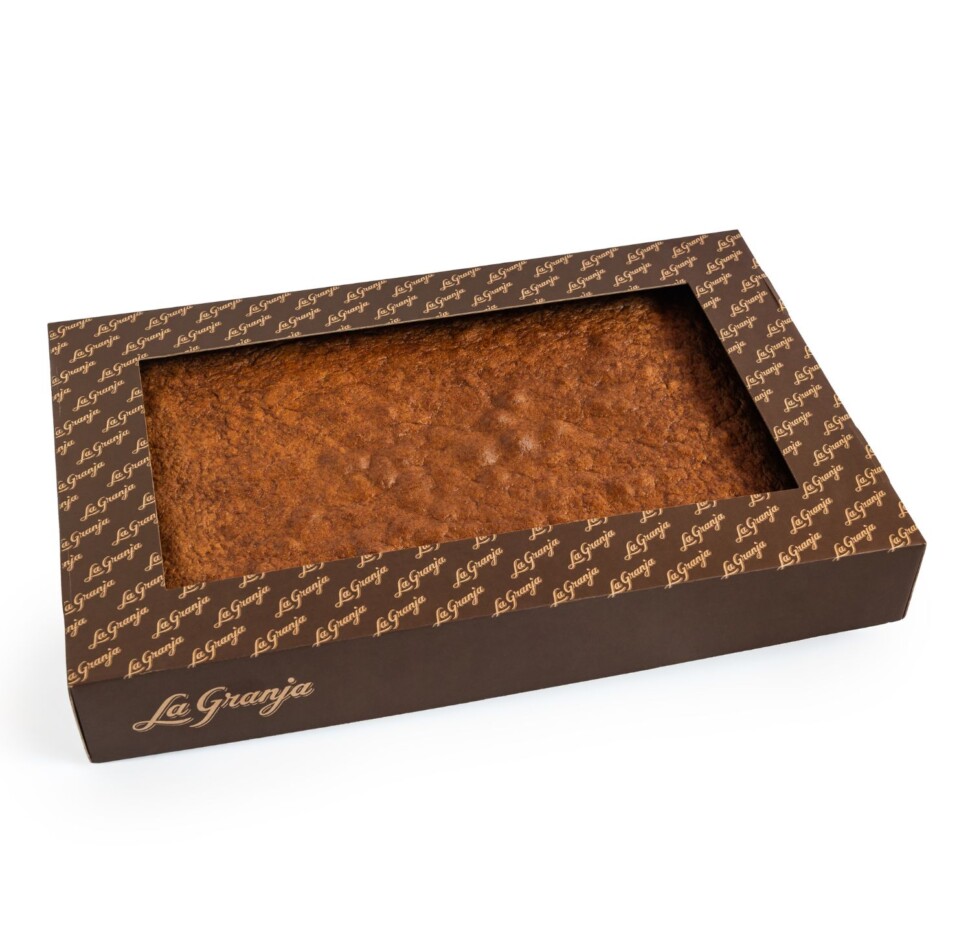 Feuille de 1,8 kg de gâteau génoise spécial à la citrouille et au yuzu, sans gluten et sans lactose