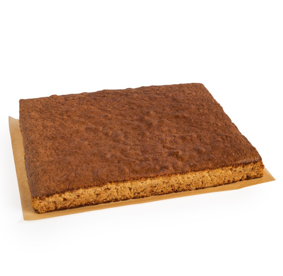 Feuille de 1,8 kg de gâteau génoise spécial à la citrouille et au yuzu, sans gluten et sans lactose